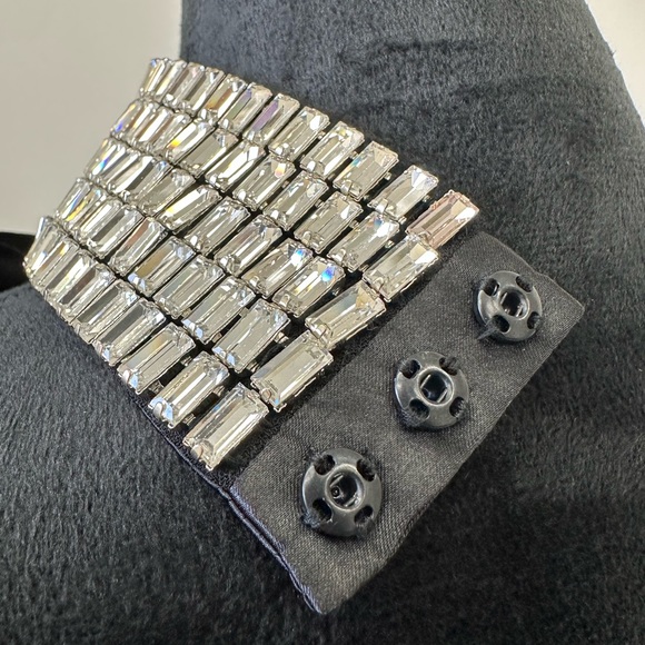 RASARIO Velvet maxi dress with a crystal embellished neck Dress - Picture 12 of 13